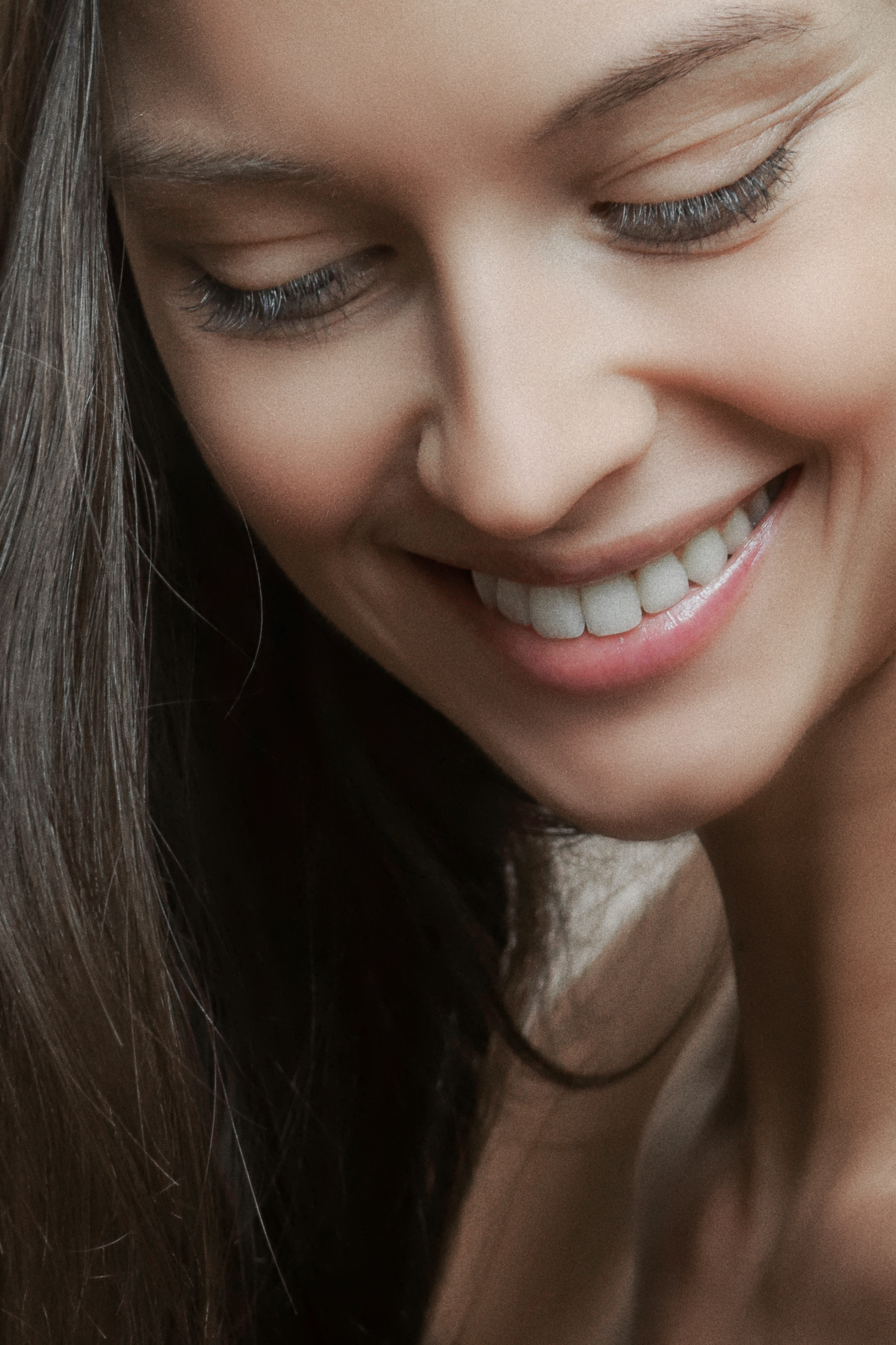 Sun-lit portrait, natural skin texture
